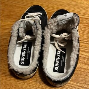 Golden Goose Black and White Sneakers